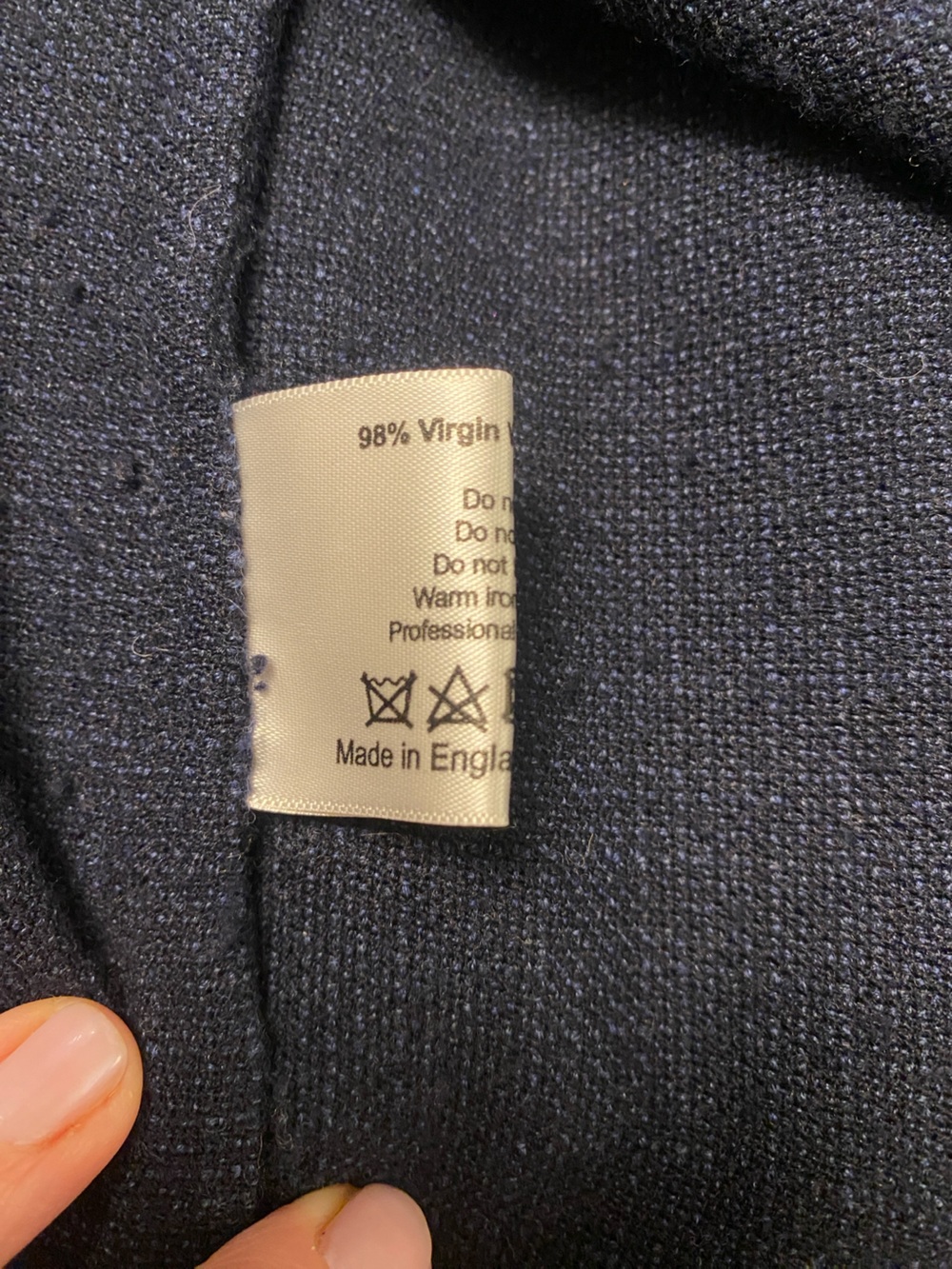 eskandar basketweave wool Navy blue Open-Front oversized cardigan sweater Small - Picture 7 of 10